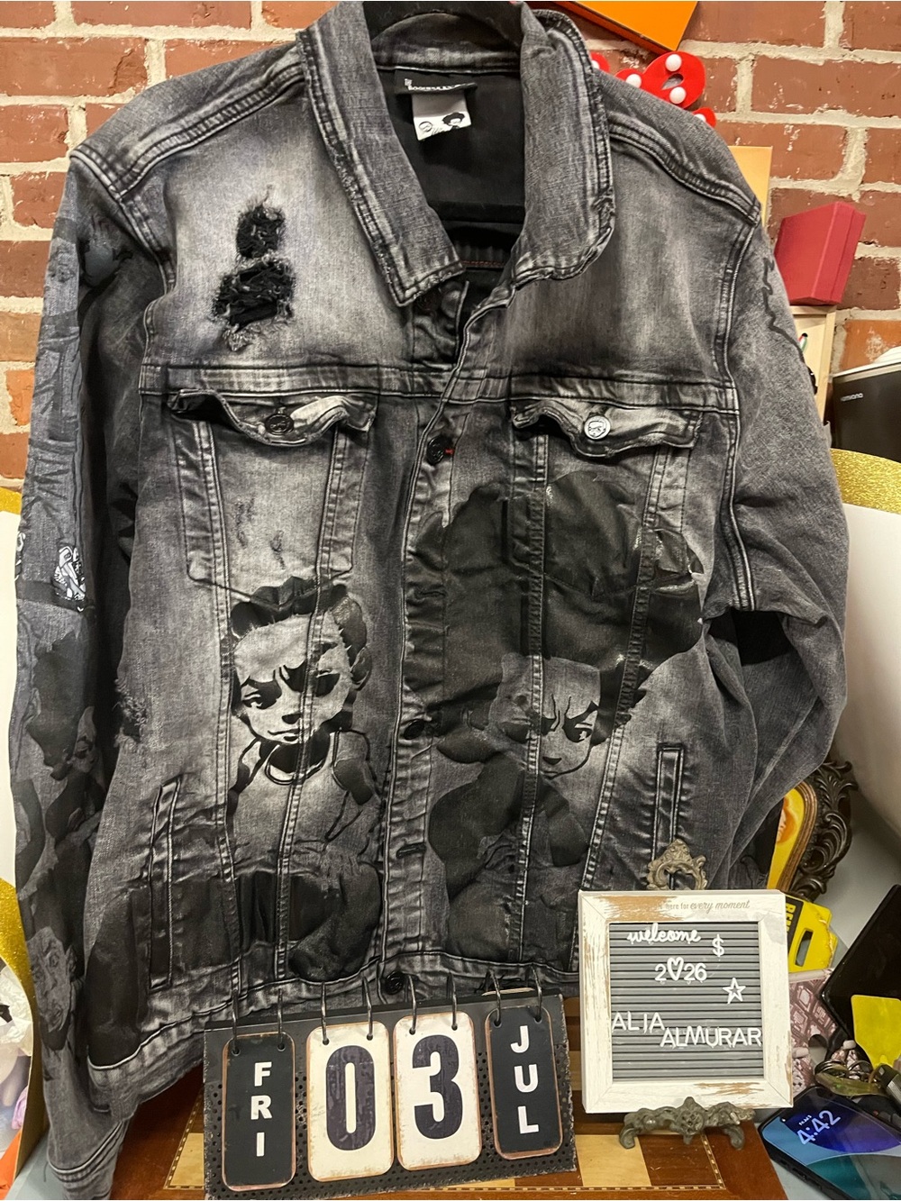 The Boondocks graphic denim jackets rare find